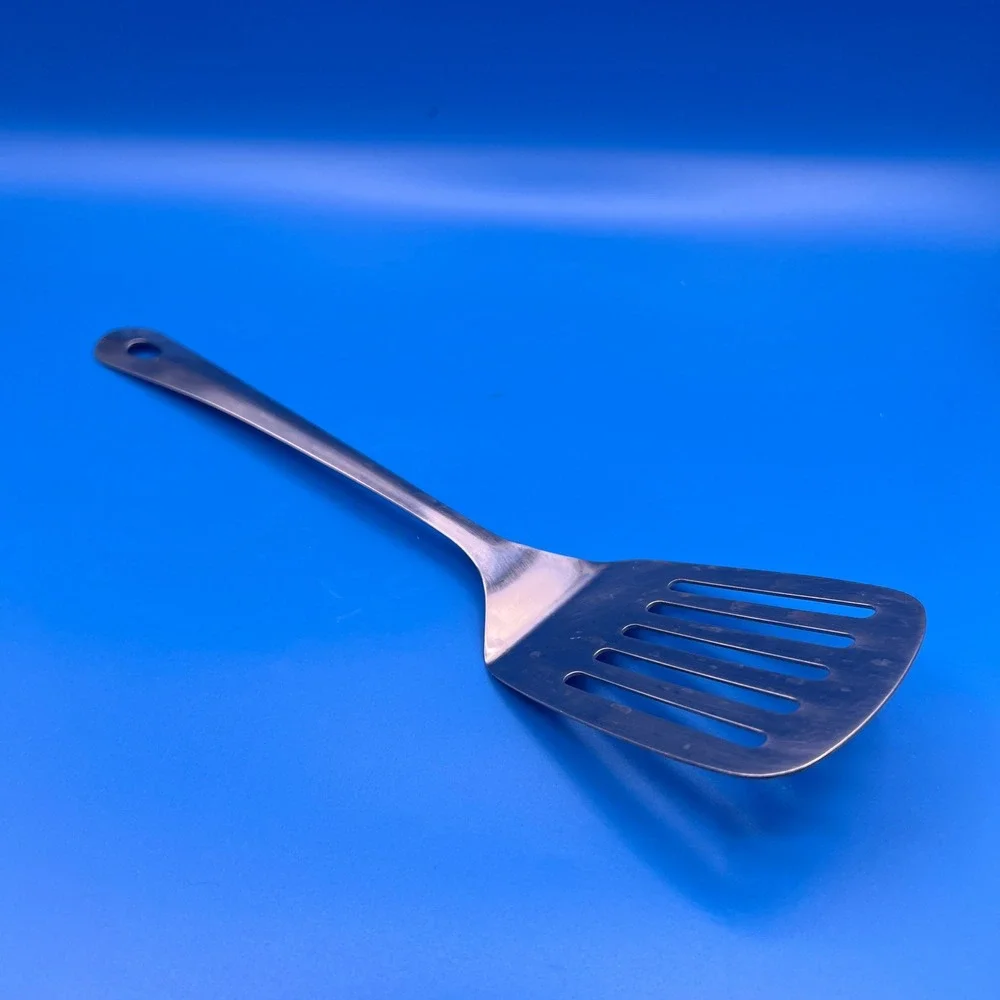 Stainless Steel Slotted Turner Spatula Kitchen Utensil Silver 12.5 Inch